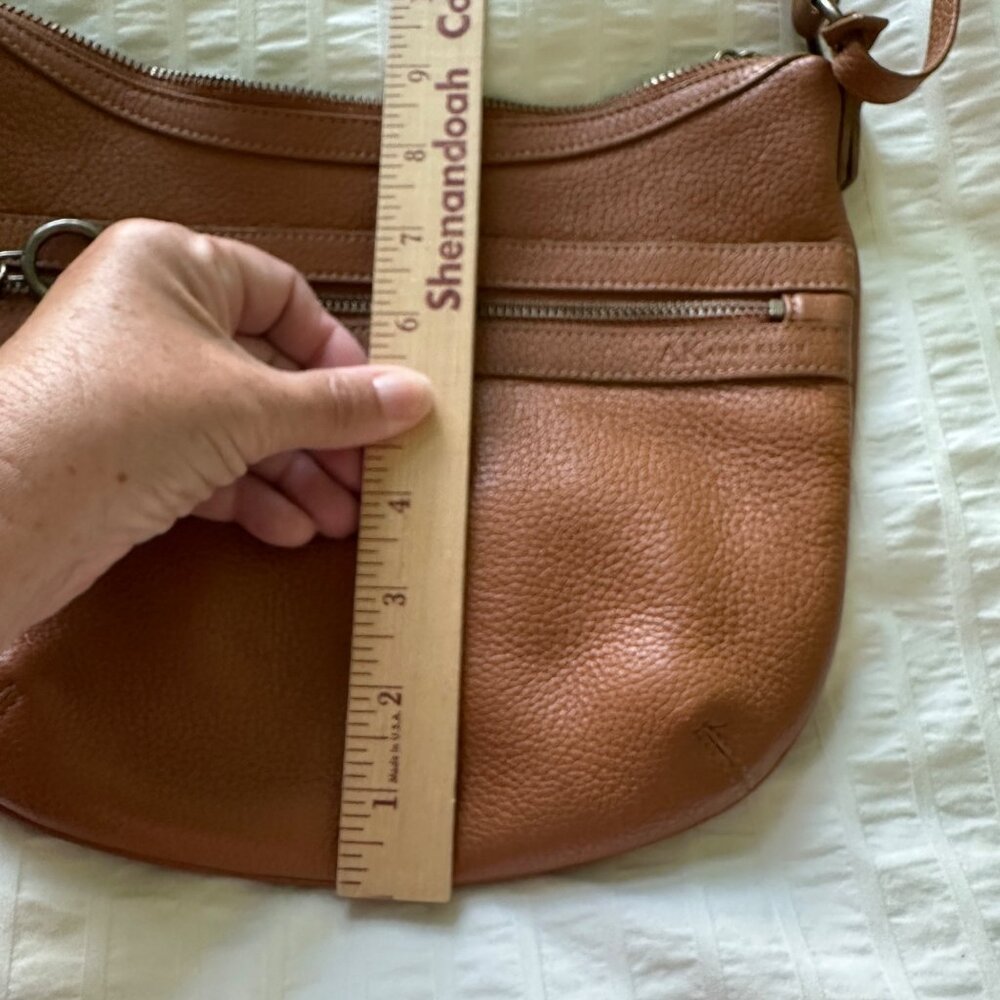Vintage Purse Anne Klein Shoulder Bag Pebbled Brown Leather - Picture 5 of 5